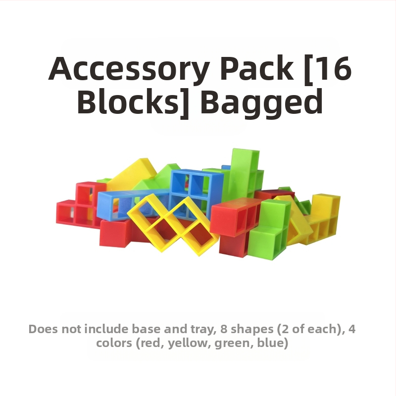 Dječja uravnotežena građevinska igra s blokovima u stilu Tetris za stolnu igru, roditelj-dijete interakcija, ABS plastika, bez električne energije, višenamjenska, za djecu 4–6 godina