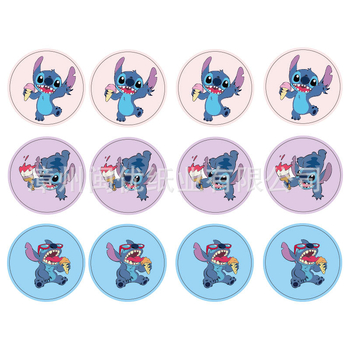 Pozivnice za zabavu s temom Stitch, naljepnice za kutije za tortu i pakiranje darova, vrećice za poslastice | Materijal: Papir | Oblik: Crtani životinja | Logo tiskano: OK | IP dozvola: Ne