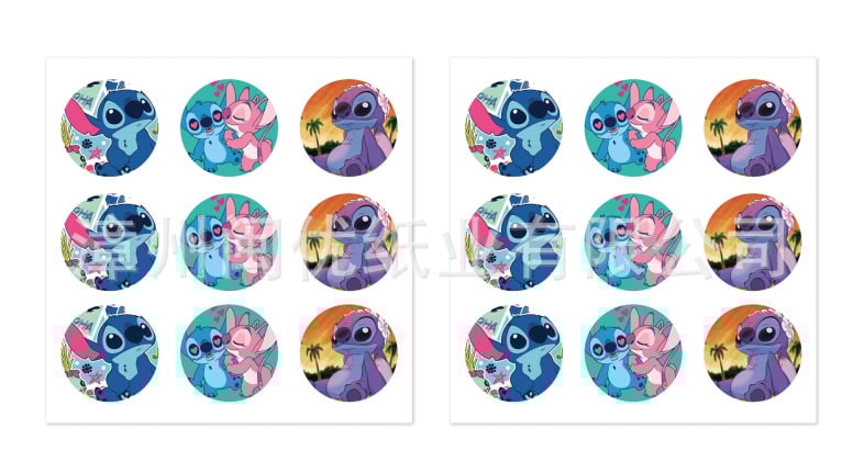 Pozivnice za zabavu s temom Stitch, naljepnice za kutije za tortu i pakiranje darova, vrećice za poslastice | Materijal: Papir | Oblik: Crtani životinja | Logo tiskano: OK | IP dozvola: Ne