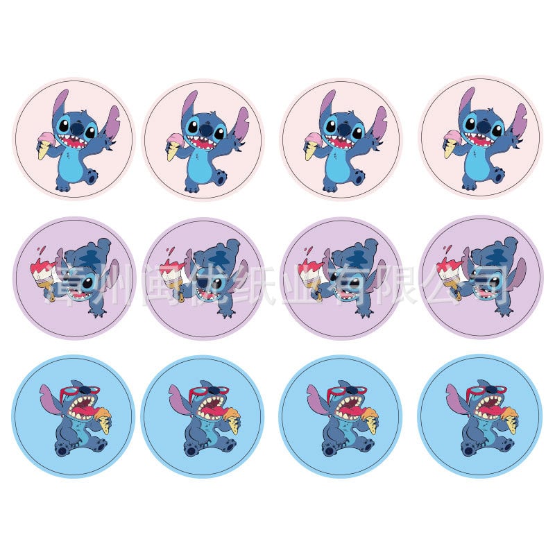 Pozivnice za zabavu s temom Stitch, naljepnice za kutije za tortu i pakiranje darova, vrećice za poslastice | Materijal: Papir | Oblik: Crtani životinja | Logo tiskano: OK | IP dozvola: Ne