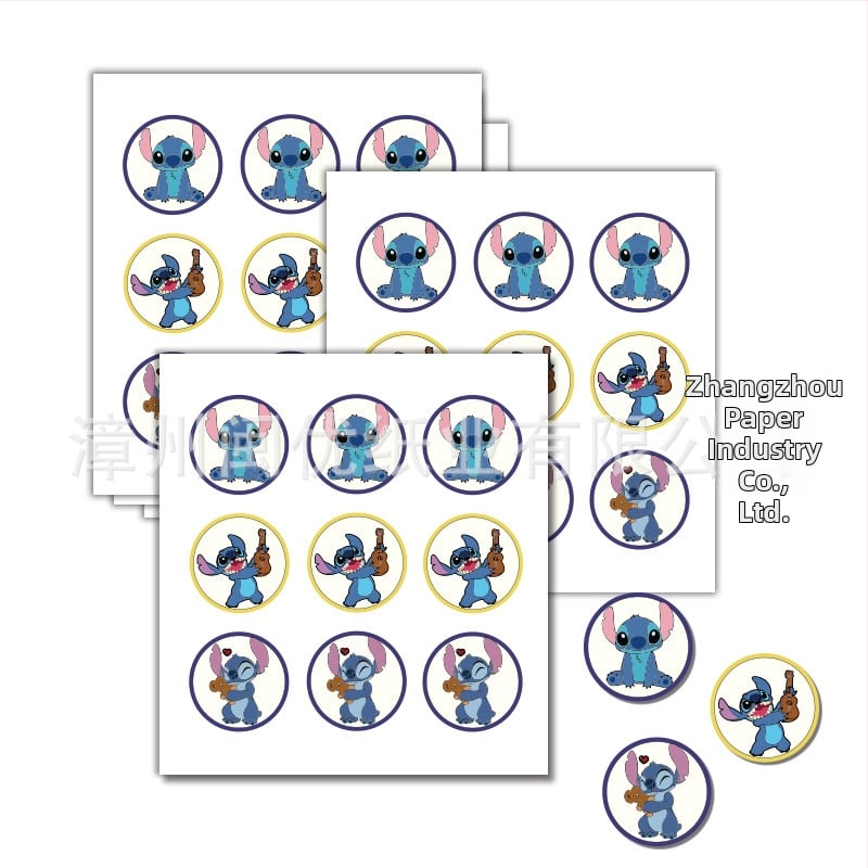 Pozivnice za zabavu s temom Stitch, naljepnice za kutije za tortu i pakiranje darova, vrećice za poslastice | Materijal: Papir | Oblik: Crtani životinja | Logo tiskano: OK | IP dozvola: Ne