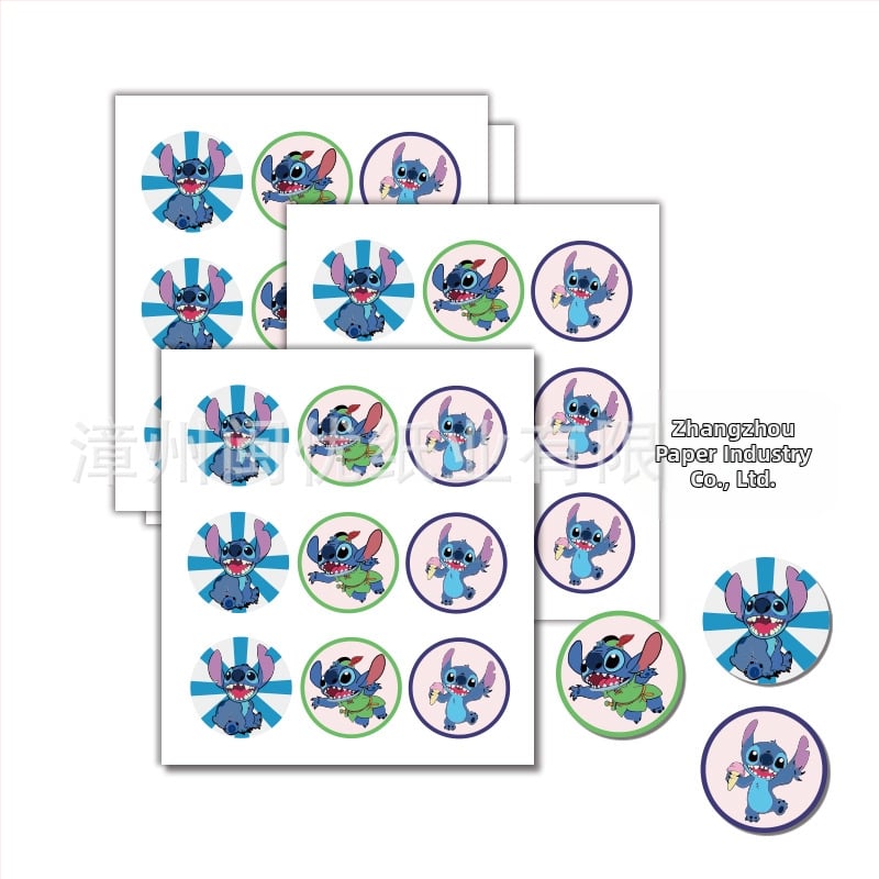 Pozivnice za zabavu s temom Stitch, naljepnice za kutije za tortu i pakiranje darova, vrećice za poslastice | Materijal: Papir | Oblik: Crtani životinja | Logo tiskano: OK | IP dozvola: Ne