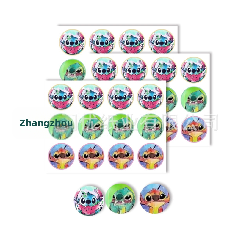 Pozivnice za zabavu s temom Stitch, naljepnice za kutije za tortu i pakiranje darova, vrećice za poslastice | Materijal: Papir | Oblik: Crtani životinja | Logo tiskano: OK | IP dozvola: Ne