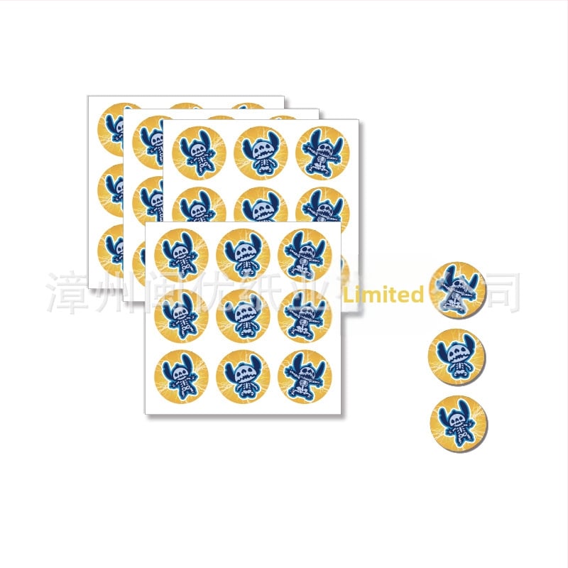 Pozivnice za zabavu s temom Stitch, naljepnice za kutije za tortu i pakiranje darova, vrećice za poslastice | Materijal: Papir | Oblik: Crtani životinja | Logo tiskano: OK | IP dozvola: Ne