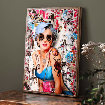 Χωρίς πλαίσιο καμβάς τοιχογραφία σε μοντέρνο μινιμαλιστικό στυλ, inkjet εκτύπωση σε καμβά, κατάλληλη για σαλόνι, υπνοδωμάτιο και μπάνιο