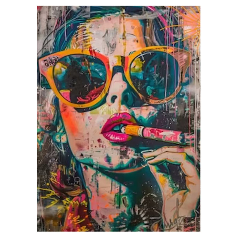 Pictură decorativă pe pânză fără ramă, inkjet imprimare pe pânză, stil modern minimalist, potrivită pentru living, dormitor și baie