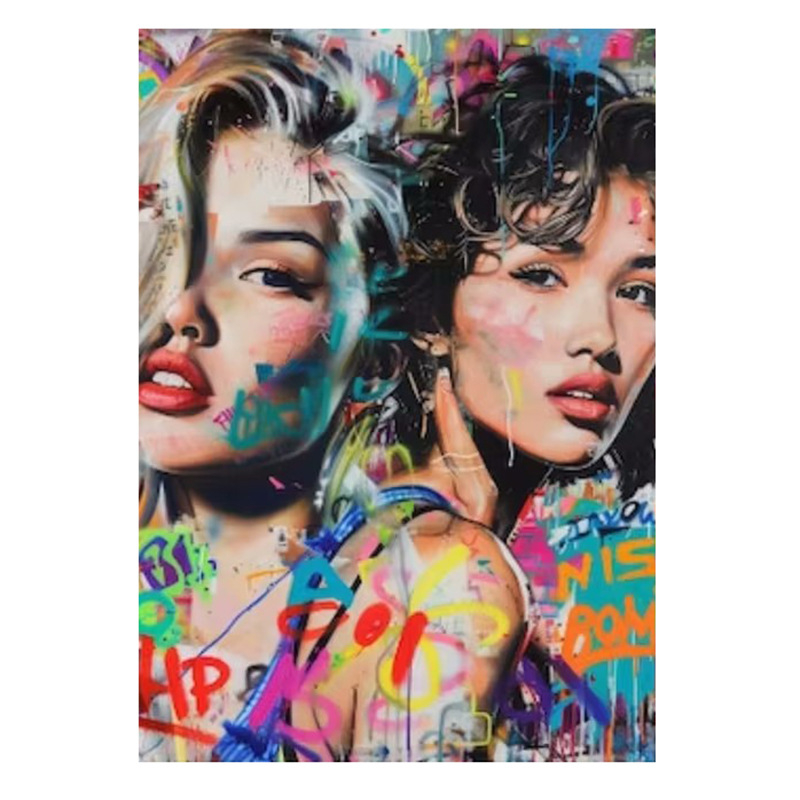 Pictură decorativă pe pânză fără ramă, inkjet imprimare pe pânză, stil modern minimalist, potrivită pentru living, dormitor și baie