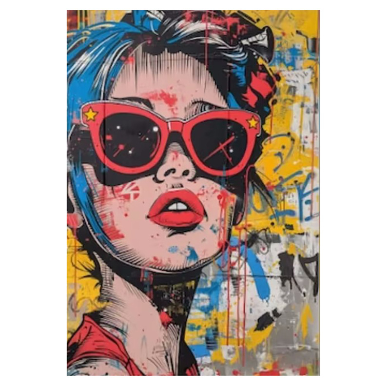 Pictură decorativă pe pânză fără ramă, inkjet imprimare pe pânză, stil modern minimalist, potrivită pentru living, dormitor și baie