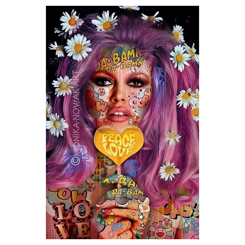 Pictură decorativă pe pânză fără ramă, inkjet imprimare pe pânză, stil modern minimalist, potrivită pentru living, dormitor și baie