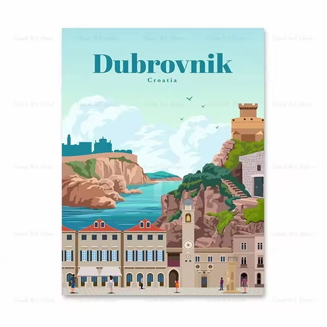 Platno slika s uljem na platnu, bez okvira, inkjet ispis, moderni minimalistički stil