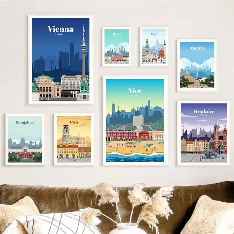 Platno slika s uljem na platnu, bez okvira, inkjet ispis, moderni minimalistički stil