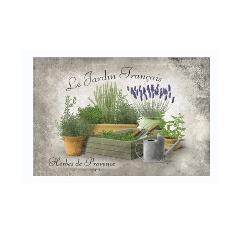 Tinplate sienas māksla – tiešā druka, ziedu motīvs, bez kadra, bez uzstādīšanas