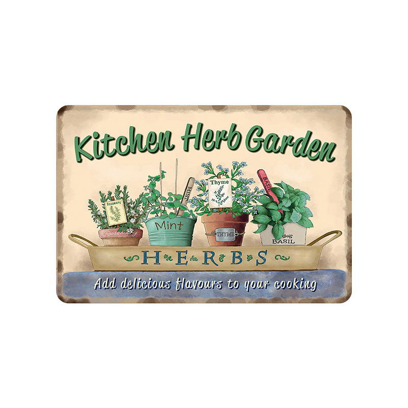 Tinplate sienas māksla – tiešā druka, ziedu motīvs, bez kadra, bez uzstādīšanas