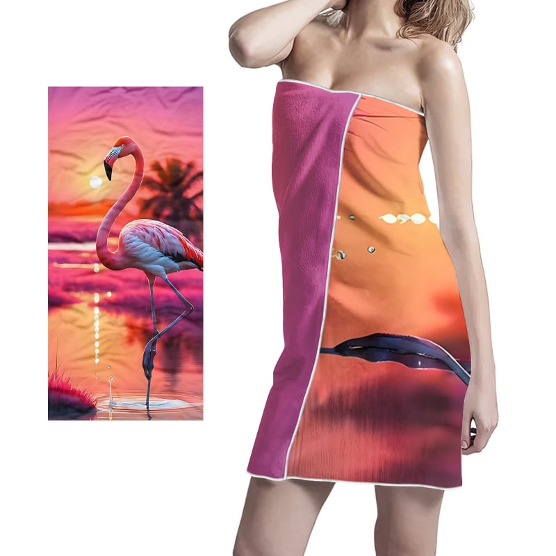 Mikropluošto vonios/rankšluostis – geometrinis gyvūnų raštas, 200–300 g, 16 siūlų, spausdinimo procesas