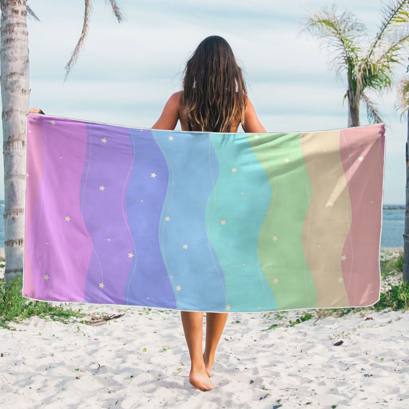 Mikropluošto vonios/rankšluostis – geometrinis gyvūnų raštas, 200–300 g, 16 siūlų, spausdinimo procesas