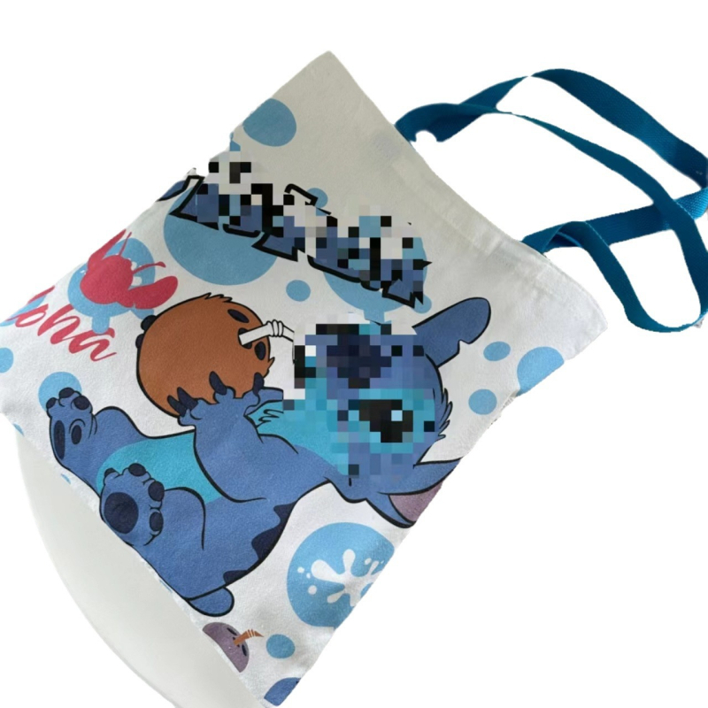 Dongfan torba preko tijela od platna sa sitotiskom, prilagodljiva, težina 200 g