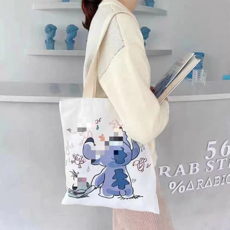 Dongfan torba preko tijela od platna sa sitotiskom, prilagodljiva, težina 200 g