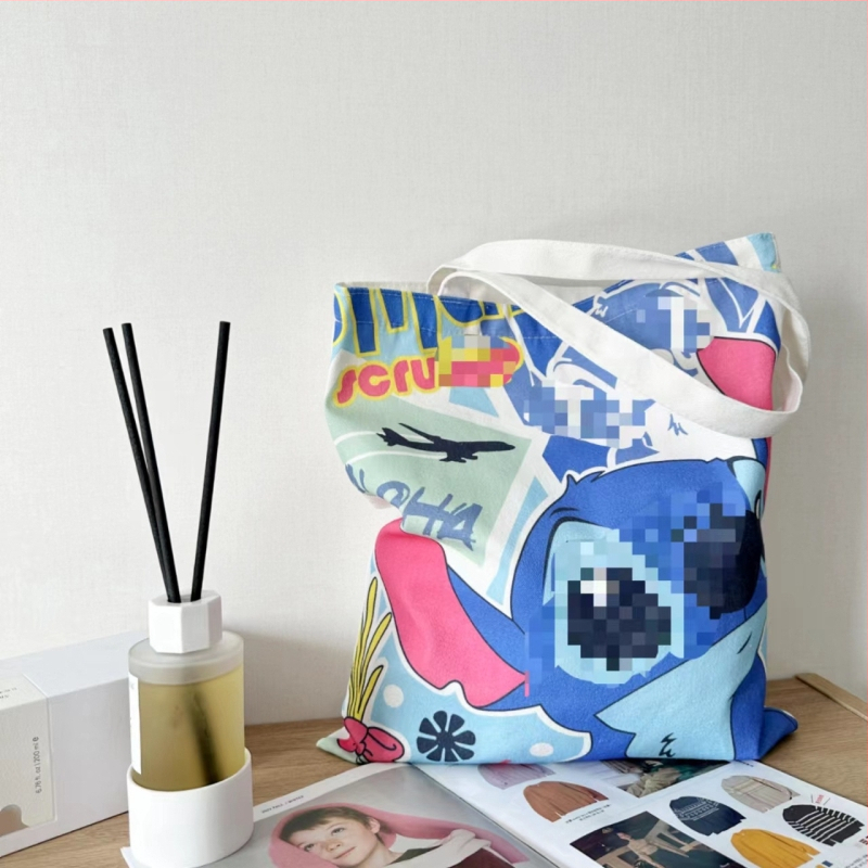 Dongfan torba preko tijela od platna sa sitotiskom, prilagodljiva, težina 200 g