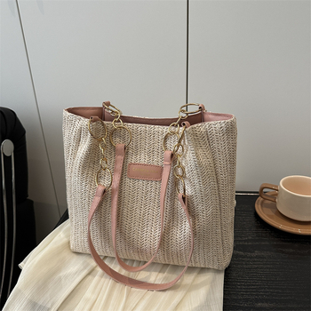 Τσάντα tote με φερμουάρ, οριζόντιου τετράγωνου σχήματος, θήκη για κινητό, πολυεστερική επένδυση, μονός ιμάντας