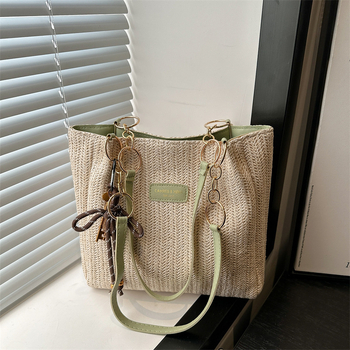 Τσάντα tote με φερμουάρ, οριζόντιου τετράγωνου σχήματος, θήκη για κινητό, πολυεστερική επένδυση, μονός ιμάντας