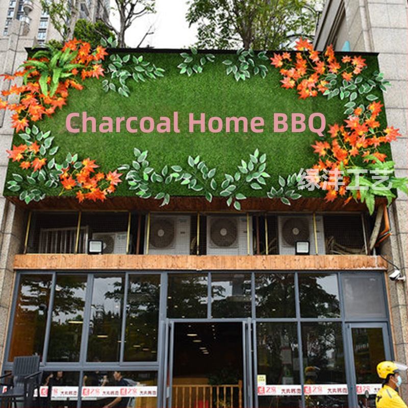 Dirbtinių augalų sienos fono dekoras parduotuvei — Green Craft, plastikas, injekcinis liejimas, įvairovė: Žalias ridikas, Panaudojimas: Dekoras, Lauko naudojimas, Vestuvės, Fotografijos rekvizitas