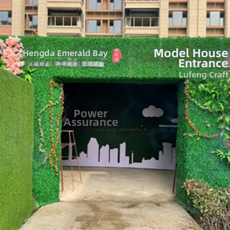 Dirbtinių augalų sienos fono dekoras parduotuvei — Green Craft, plastikas, injekcinis liejimas, įvairovė: Žalias ridikas, Panaudojimas: Dekoras, Lauko naudojimas, Vestuvės, Fotografijos rekvizitas