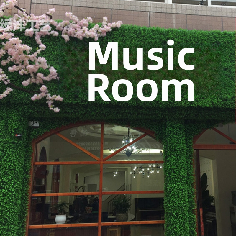 Dirbtinių augalų sienos fono dekoras parduotuvei — Green Craft, plastikas, injekcinis liejimas, įvairovė: Žalias ridikas, Panaudojimas: Dekoras, Lauko naudojimas, Vestuvės, Fotografijos rekvizitas