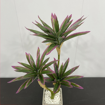 Dirbtinis plastmasinis augalas vazonėlyje, 3-šakė lilija su bambuku, plastikas, šilkografija, veislė 2243212999, lauko naudojimui, nuotraukų rekvizitai ir namų dekorui