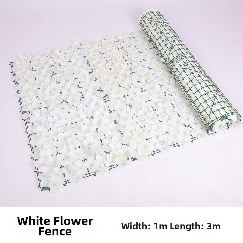 Dirbtinė tvora su žaliais pothoso lapais balkonui ir kiemui, plastikas, 50 cm aukštis