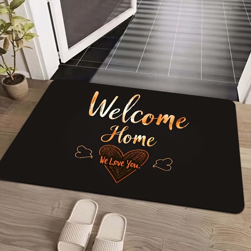 Poliesterio pluošto įėjimo kilimėlis, kvadratinės formos, spausdinimo motyvas su piešiniu, galima pritaikyti