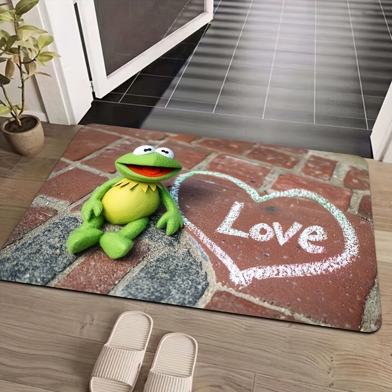 Poliesterio pluošto įėjimo kilimėlis, kvadratinės formos, spausdinimo motyvas su piešiniu, galima pritaikyti