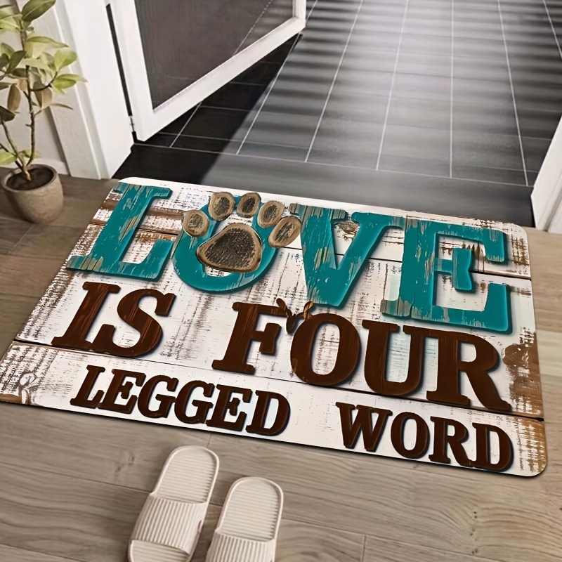 Poliesterio pluošto įėjimo kilimėlis, kvadratinės formos, spausdinimo motyvas su piešiniu, galima pritaikyti