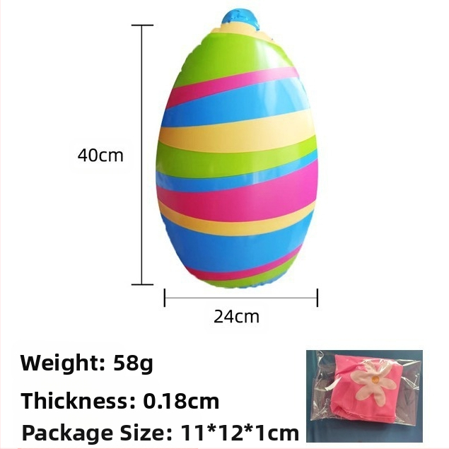 Великденска надуваема яйцевидна украса — PVC материал, марка SP, за възраст 7–14 години, печат