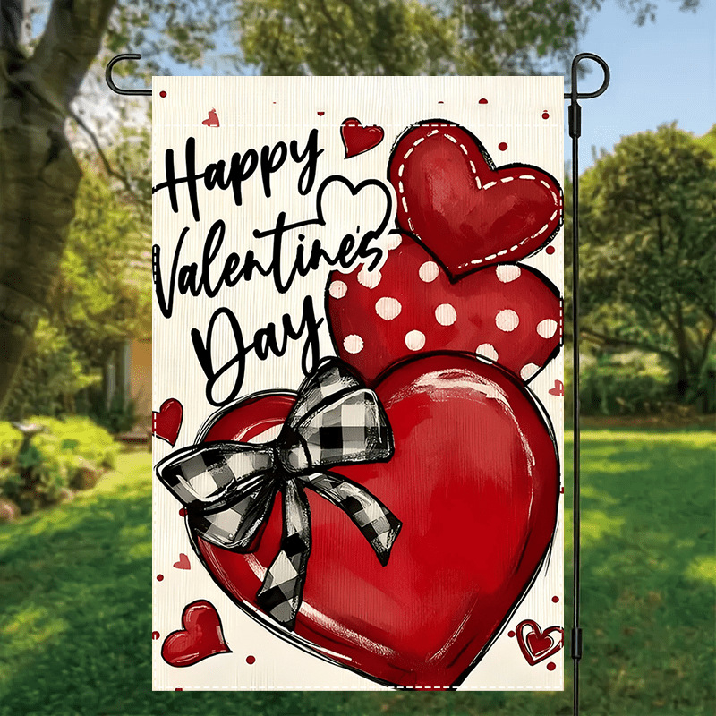 Brilliance Sodo vėliava – linų audinys, spausdintas logotipas, be vėliavos stulpo, OPP pakuotė, triušis su dobiliu motyvas