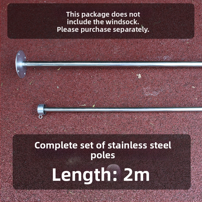 Ветропоказател от неръждаема стомана за външна употреба, луминесцентна и рефлективна повърхност, модел 002