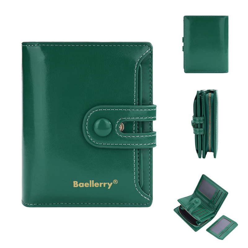 Женски портфейл за карти от PU кожа — ултра лек, водоустойчив, система против кражба, подплата от полиестер