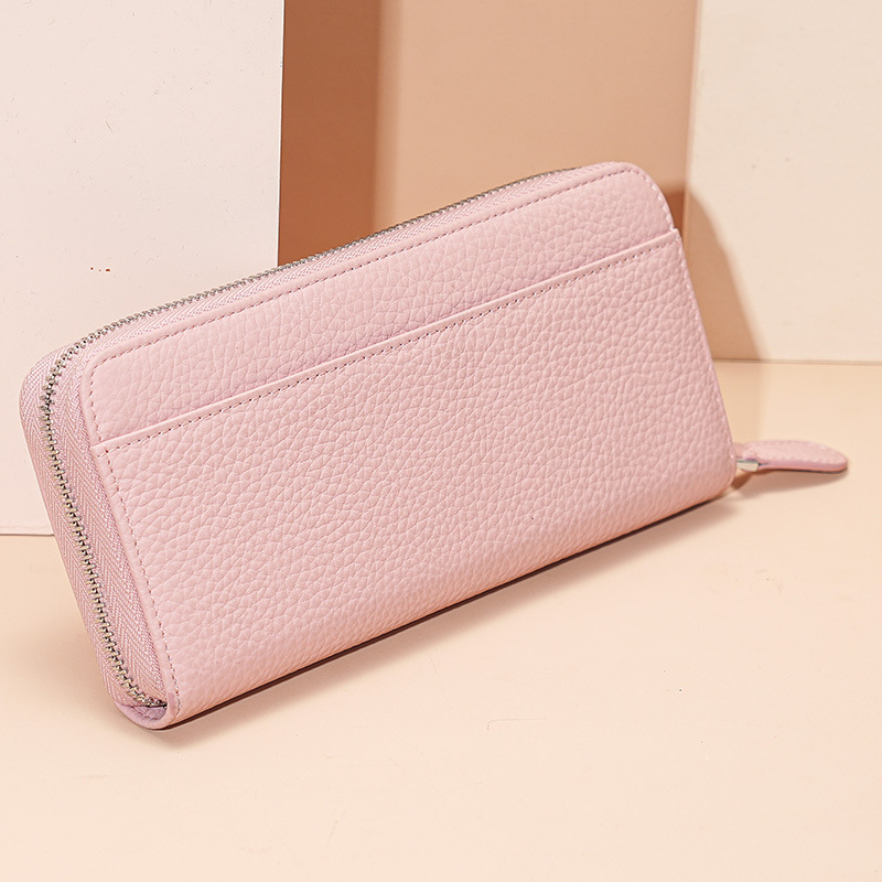 Ženski kožni clutch novčanik, model LBT-8208K, anti-krađa funkcija, mikrovlakana podstava, svjež i sladak stil