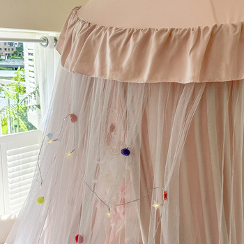 Висяща куполна москитна мрежа за легло — полиестер, рамка стомана/тел, една врата, универсално приложение