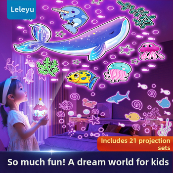 Projektor zvjezdanog neba noćna svjetlost za djecu, projekcija zvijezda i glazbeni zvuk, plastično kućište, za uzrast 4-6 godina