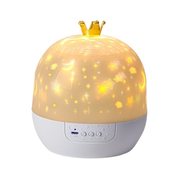 Звезден проектор нощна светлина за деца с прожекция и музикален звук; пластмасов корпус; подходящ за деца 4-6 години