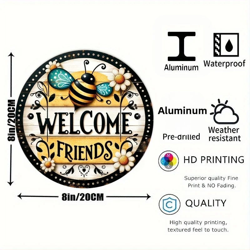 Декоративна висулка от алуминиева сплав за натюрморт, без рамка, печатен процес, персонализирана