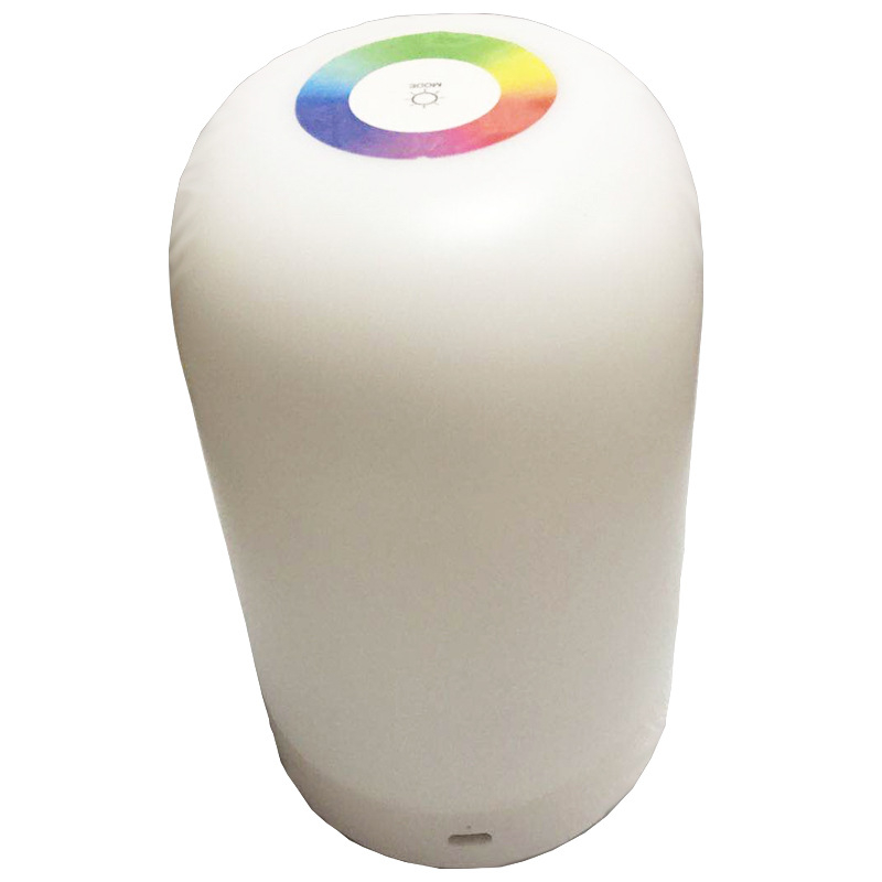 Lampa de noapte LED cu control tactil, alimentare pe baterie, abajur din plastic, model Y2020