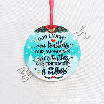 Akrilinis apvalus pakabukas namų dekorui, graviravimas ir spauda, prekės ženklas Star rhyme (IP autorizacija: Nėra)