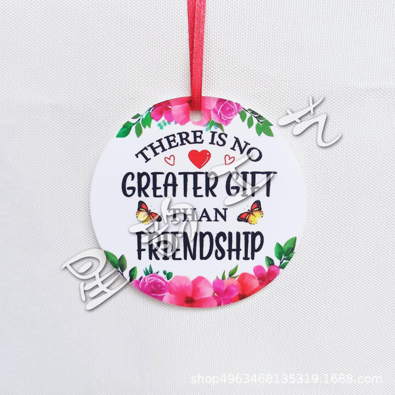 Akrilinis apvalus pakabukas namų dekorui, graviravimas ir spauda, prekės ženklas Star rhyme (IP autorizacija: Nėra)