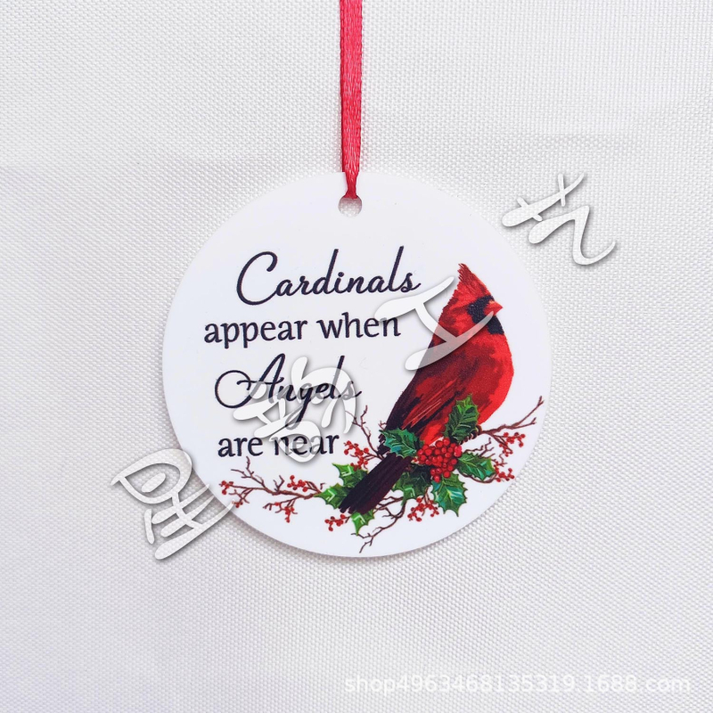 Akrilinis apvalus pakabukas namų dekorui, graviravimas ir spauda, prekės ženklas Star rhyme (IP autorizacija: Nėra)