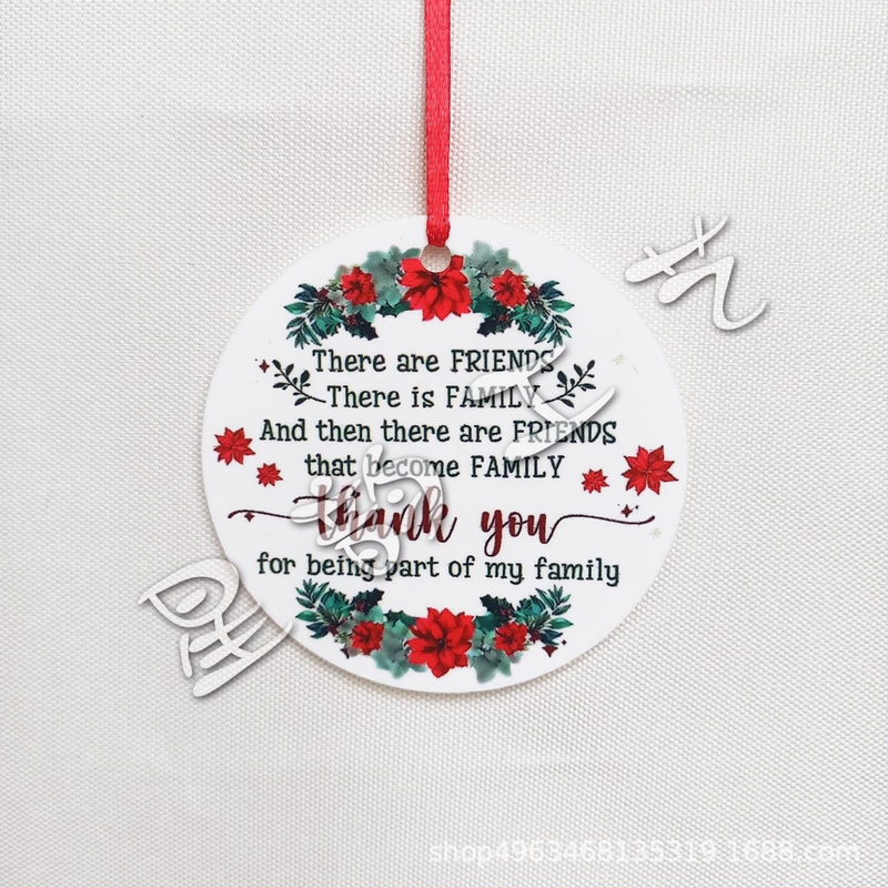 Akrilinis apvalus pakabukas namų dekorui, graviravimas ir spauda, prekės ženklas Star rhyme (IP autorizacija: Nėra)