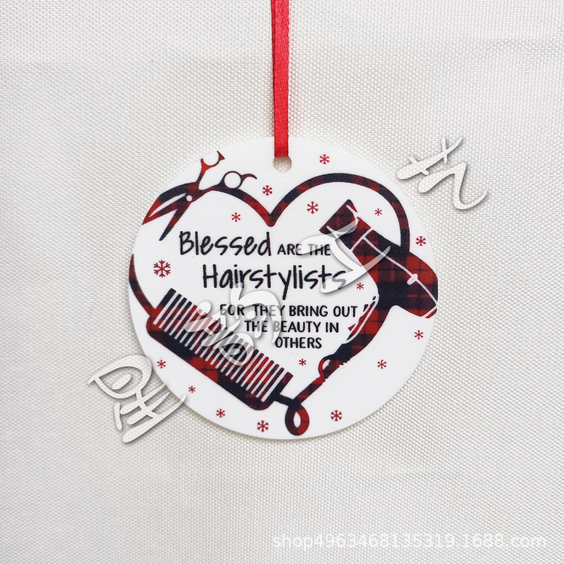 Akrilinis apvalus pakabukas namų dekorui, graviravimas ir spauda, prekės ženklas Star rhyme (IP autorizacija: Nėra)