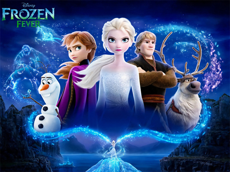 Junhao Produktų fotografavimui fonas, polietileno foto audinys, svoris 0,16 kg, Frozen gimtadienio tema