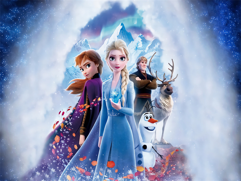 Junhao Produktų fotografavimui fonas, polietileno foto audinys, svoris 0,16 kg, Frozen gimtadienio tema