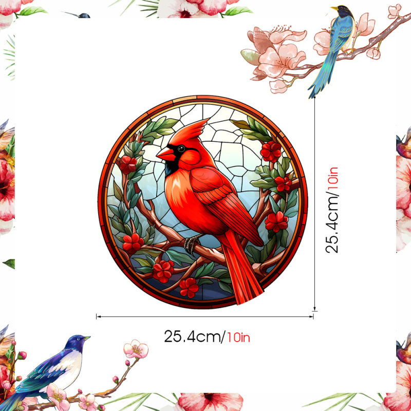 Αυτοκόλλητο παραθύρου από PVC, ηλεκτροστατική πρόσφυση, στυλ λουλουδιών, μοτίβο τοπίου, 1 τεμάχιο